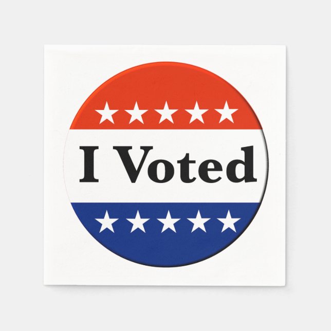 Servilleta De Papel Voté por las elecciones de 2026 (Anverso)