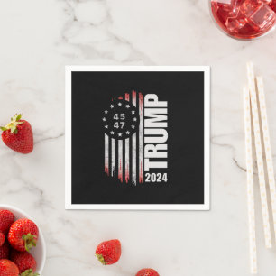 Servilleta De Papel Voto electoral de Donald Trump 2024 45 47 american