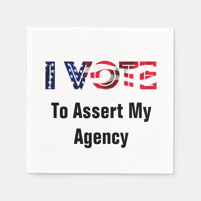 Servilleta De Papel Voto Para Afirmar Mi Agencia 2026 (Anverso)