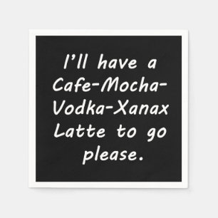 Servilleta De Papel Voy a tener un latte