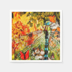 Servilleta De Papel Vuelo del dragón forestal salvaje del otoño