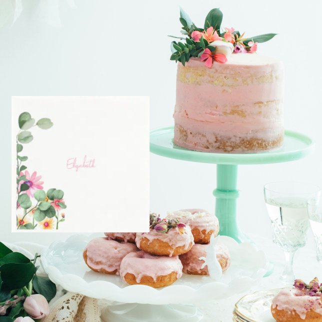 Servilleta De Papel Waddle y luego Swaddle Light Pink Baby Shower (Subido por el creador)