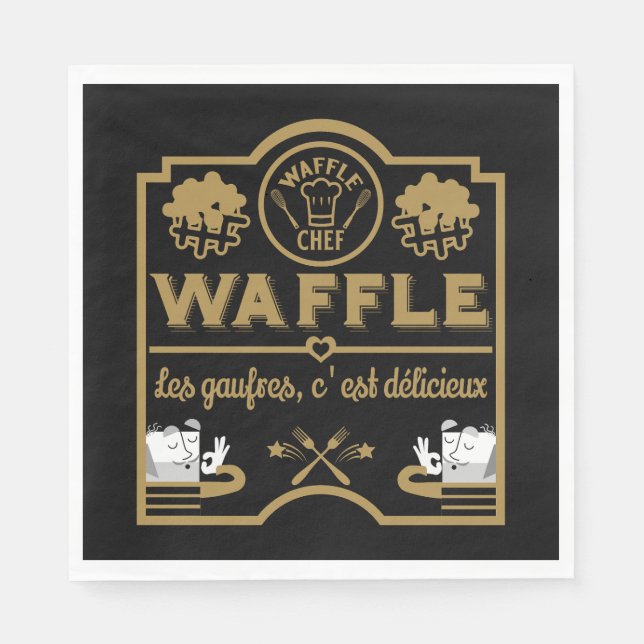 Servilleta De Papel Waffle Chef (Anverso)