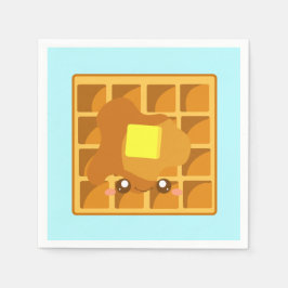 Servilleta De Papel Waffle Cuerdo Con Mantequilla Y Jarabe
