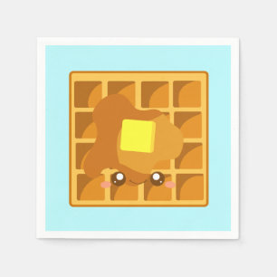 Servilleta De Papel Waffle Cuerdo Con Mantequilla Y Jarabe