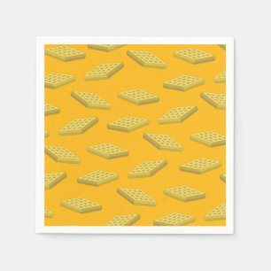 Servilleta De Papel Waffle Cute Breakfast Brunch Niños 1er cumpleaños