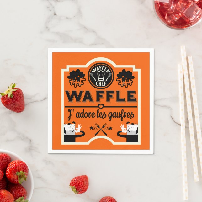 Servilleta De Papel Waffles de Francia (In situ)