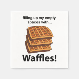 Servilleta De Papel Waffles Llenando Mis Espacios Vacíos Con Waffles