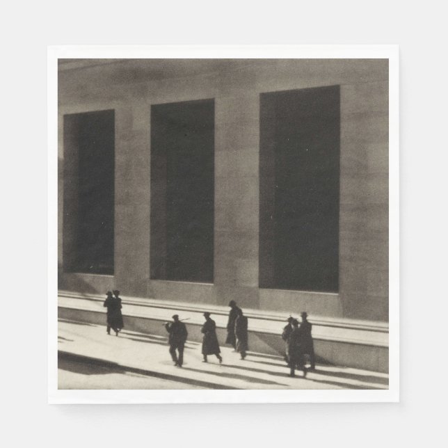 Servilleta De Papel Wall Street (por Paul Strand, 1915) (Anverso)