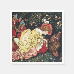 Servilleta De Papel Walter Crane Beauty y la bestia