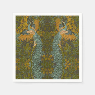 Servilleta De Papel Walter Crane - Vintage Fig and Peacock Pattern
