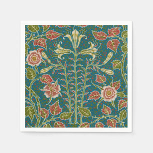 Servilleta De Papel Walter Crane Vintage Lily y Rosa Floral