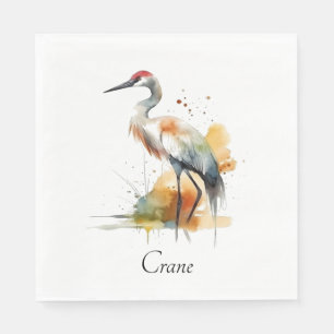 Servilleta De Papel Wandering Crane, personalizado