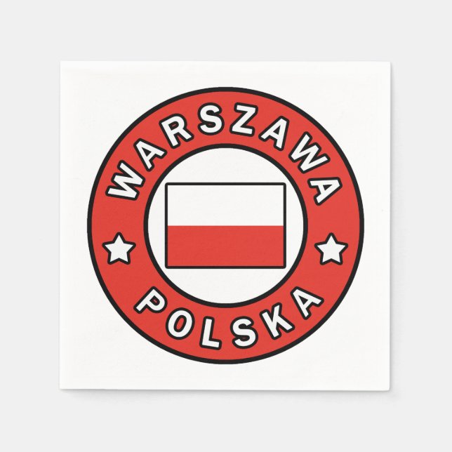 Servilleta De Papel Warszawa Polska (Anverso)
