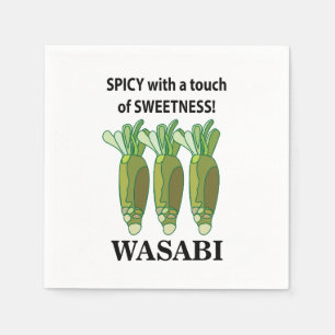 Servilleta De Papel Wasabi Picante Con Un Toque De Dulzura Wasabi