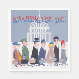 Servilleta De Papel Washington D.C. Paper Napkin