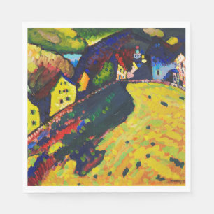 Servilleta De Papel Wassily Kandinsky. Casas en Murnau. Expressionismo