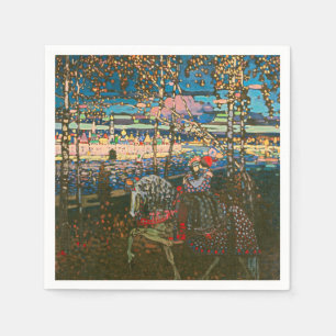 Servilleta De Papel Wassily Kandinsky La Pareja Montada Arte Ruso