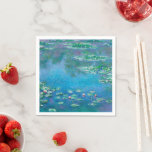 Servilleta De Papel Water Lilis, Claude Monet<br><div class="desc">"Un instante, un aspecto de la naturaleza lo contiene todo", dijo Claude Monet, refiriéndose a sus obras maestras tardías, los paisajes acuáticos que produjo en su casa de Giverny entre 1897 y su muerte en 1926. En este lienzo espacialmente ambiguo, el artista miró hacia abajo, centrándose únicamente en la superficie...</div>