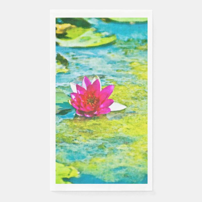 Servilleta De Papel Water Lily Lilypad (Anverso)