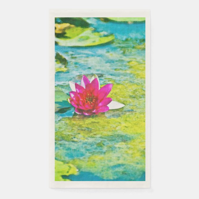 Servilleta De Papel Water Lily Lilypad (Anverso)