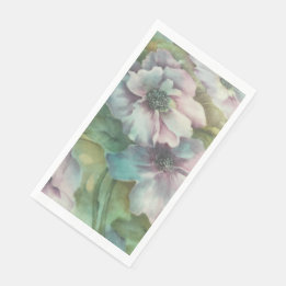 Servilleta De Papel Watercolor Anemone Floral  • Elegant Table Decor