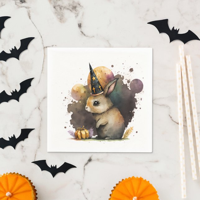 Servilleta De Papel Watercolor Baby Bunny Halloween (Subido por el creador)