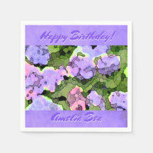 Watercolor Batik Hydrangeas Personalizado