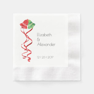 Servilleta De Papel Watercolor Bel Navidades Boda Cocktail Napkins
