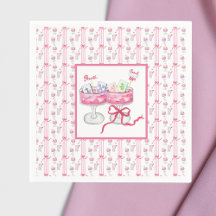 Watercolor Mahjong Grandmillennial Cocktail Fiesta