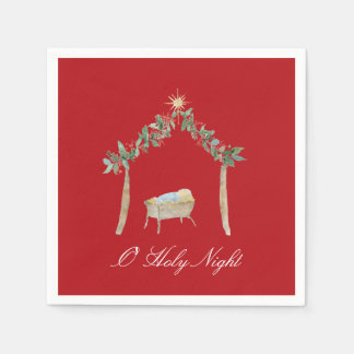 Servilleta De Papel Watercolor Nativity