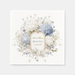 Servilleta De Papel Watercolor Royal Botanique Hydrangea Bridal showe