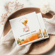 Watercolor Spritz Naranja Flores Bridal Shower