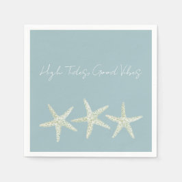 Servilleta De Papel Watercolor Starfish Trio