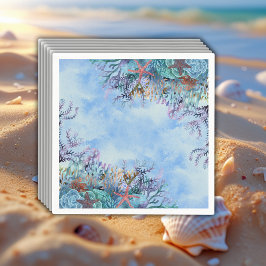 Servilleta De Papel Watercolor Under the Sea Wonder Baby Shower