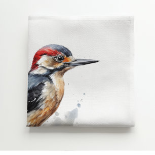Servilleta De Papel Watercolor Woodpecker Woodland, personalizado