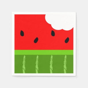 Servilleta De Papel Watermelon Bite Napkin