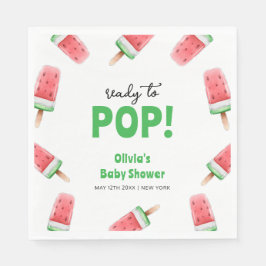 Servilleta De Papel Watermelon Ice Cream Popcicle Baby Shower