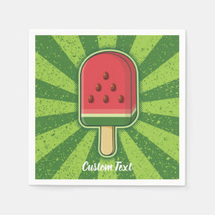 Servilleta De Papel Watermelon Ice Cream Stick