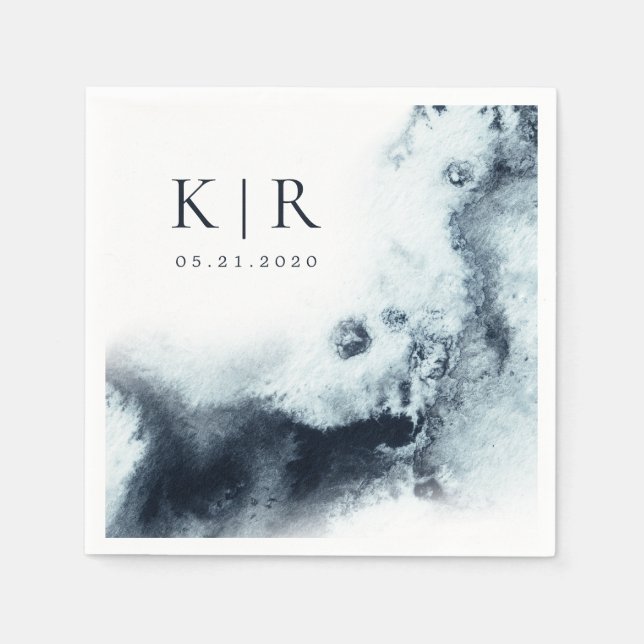 Servilleta De Papel Waves acuáticas Papel mínimo (Anverso)