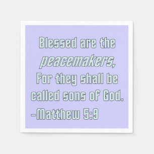 Servilleta De Papel WDJS: Blessed es los pacificadores