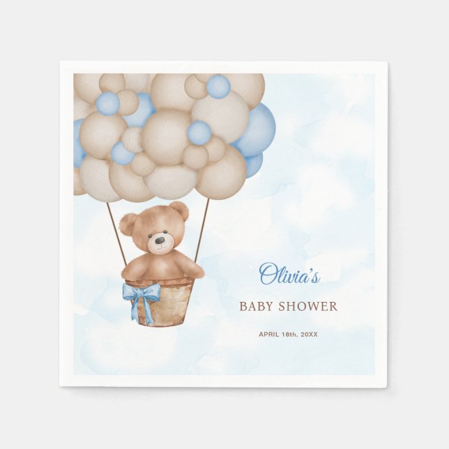 Servilleta De Papel We Can Bearly Wait Baby Shower (Anverso)