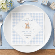 We Can Bearly Wait Oso Acuarela Azul