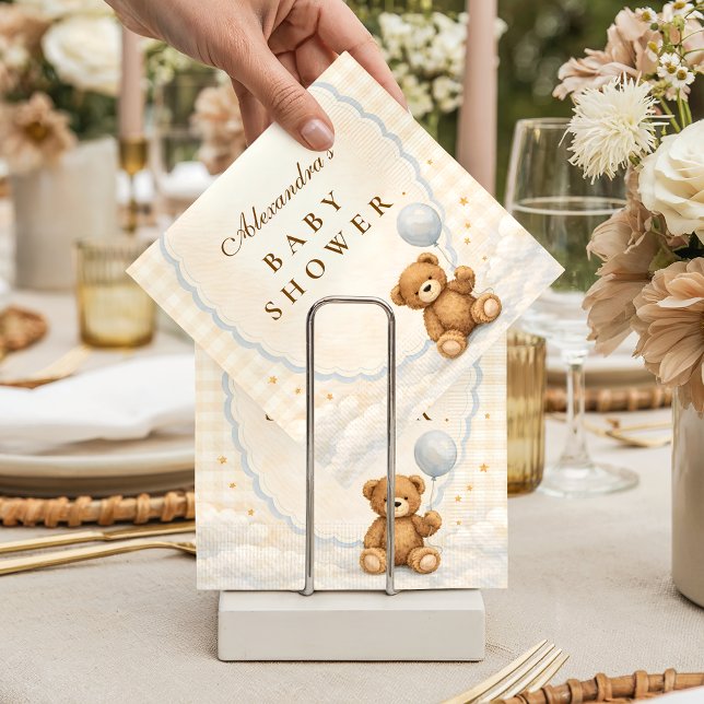 Servilleta De Papel We Can Bearly Wait Teddy Bear Baby Shower (Subido por el creador)