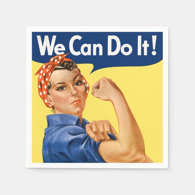 Servilleta De Papel We Can Do It! Rosie the Riveter (Anverso)