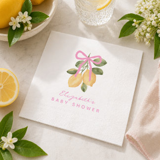 Servilleta De Papel We Can't Wait to Squeeze You Lemon Baby Shower