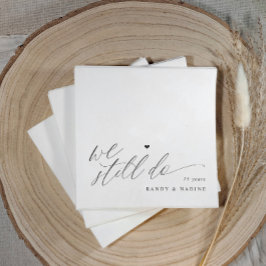 Servilleta De Papel We Still Do Elegant Wedding Anniversary