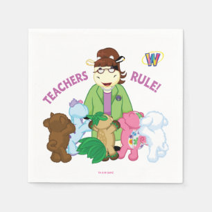 Servilleta De Papel Webkinz: ¡Regla de los profesores!