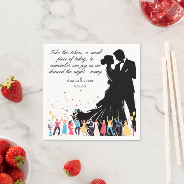 Servilleta De Papel Wedding Custom Favor, Wedding Party Custom Gifts  (In situ)