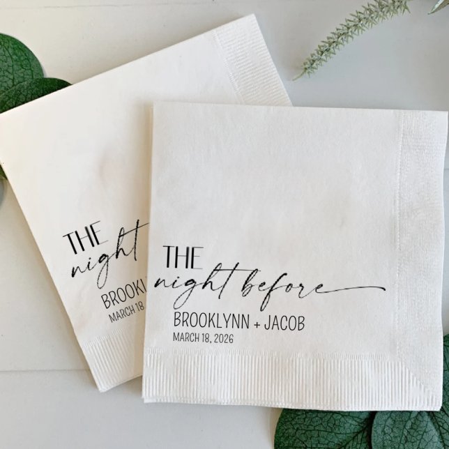 Servilleta De Papel Wedding Napkins, The night before, Wedding (Subido por el creador)